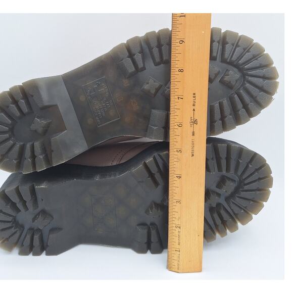 Dr Martens 31167 Quad II Taupe Leather Oxford Platform Shoes US Men 9 Women 10 - Picture 16 of 16